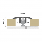 Dilatatieprofiel Kuberit PVC klik 4-9,5 mm zand