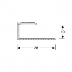 U-profiel 10,1 mm RVS 0