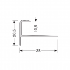 Küberit 811 trapneus 10,5 mm F4 zilver