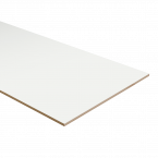 Dubbel stootbord folie 160 x 40 cm RAL9003/RAL9016