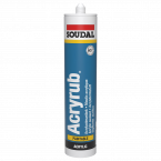 Soudal Acryrub acrylkit zwart 310 ml