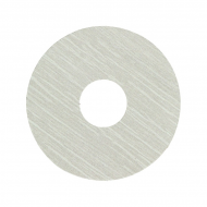 Zelfkl. rozet (17 mm) eiken beige wit 0