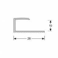 U-profiel 10,1 mm RVS 0