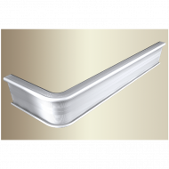 Inschuif trapprof 846 hoek links 3mm PVC zilver