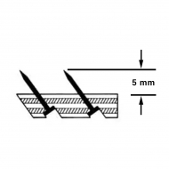 Smoothedge tapijtlat standaard 25x5mm 1,52m 100st