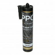 PPC High Tack Plintenkit - zwart RAL 9005 290 ml