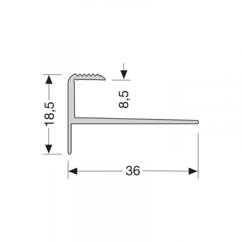 Küberit 810 trapneus 8,5 mm F2 RVS 0