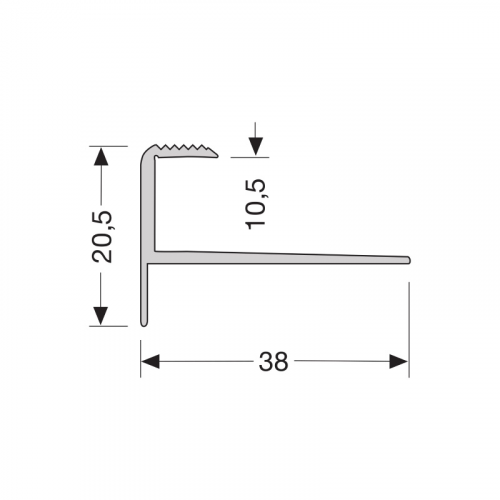 Küberit 811 trapneus 10,5 mm F2 RVS 0